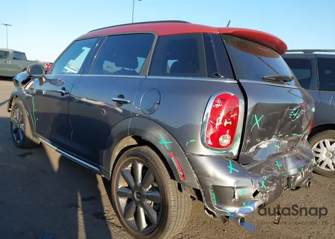 2016 Mini Countryman Cooper S z USA, uszkodzony, nr VIN WMWZC3C58GWT10537